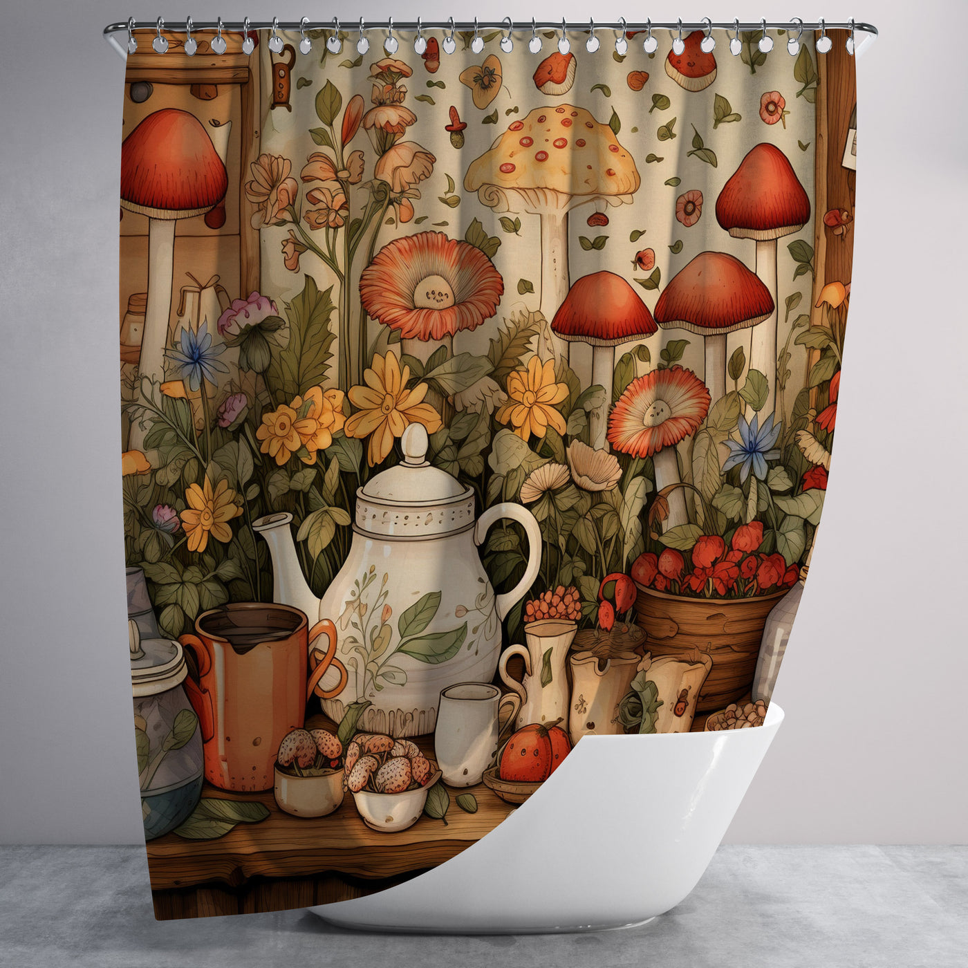 Cottage Core Charm Shower Curtain – Folk N Funky