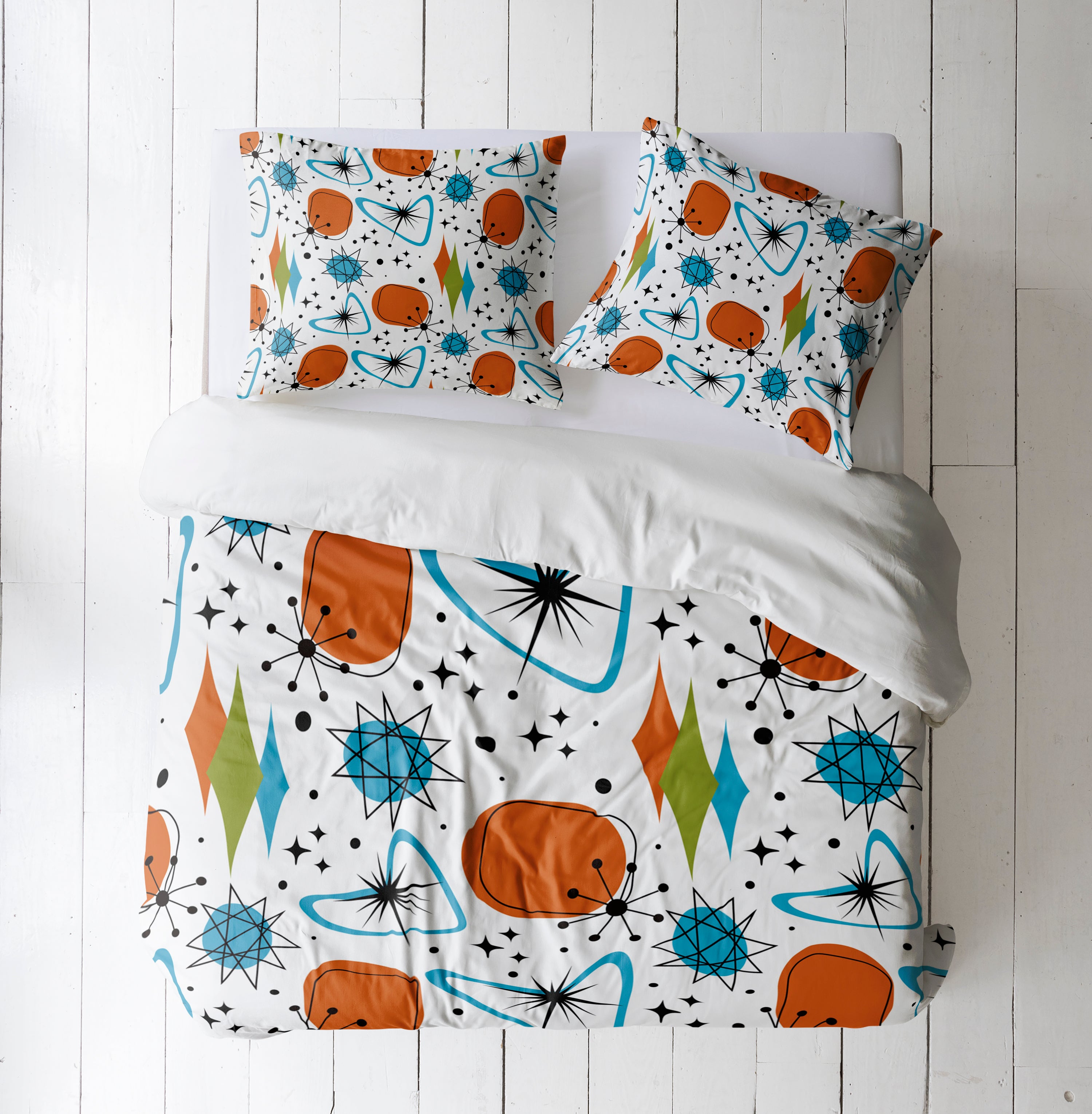 Mid Century Modern Comforter or Duvet Cover Bedding