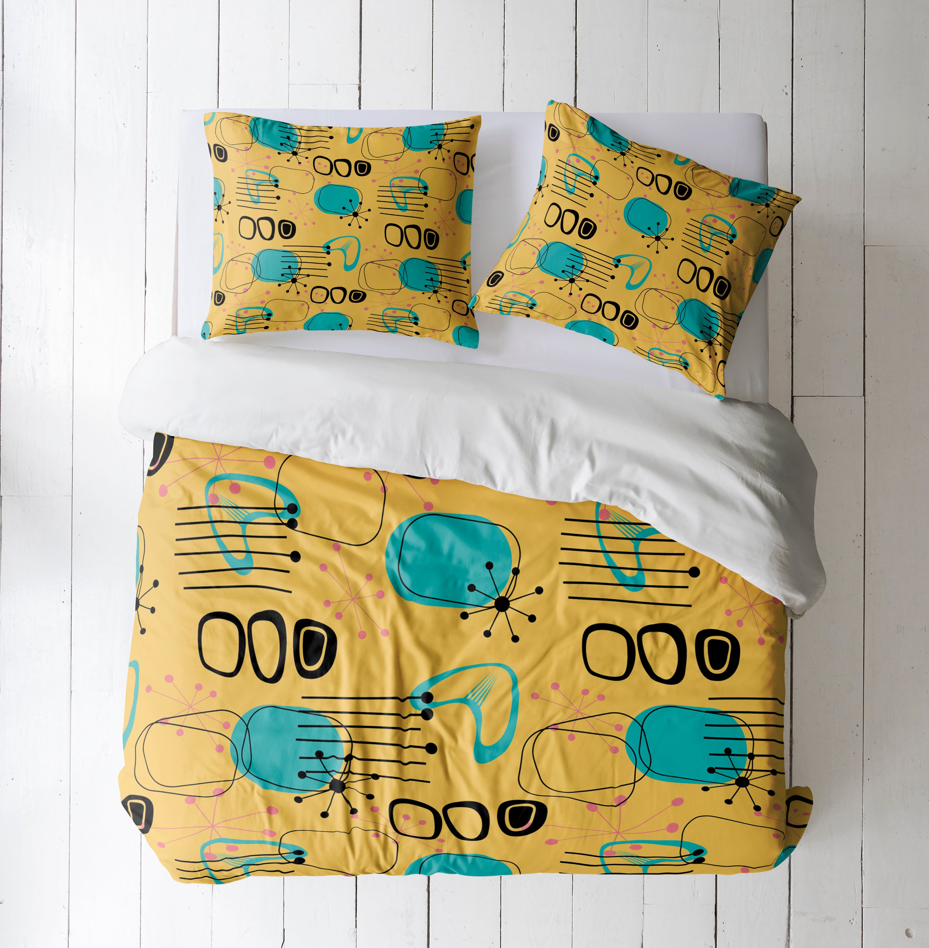 Mid Century Modern Comforter or Duvet Cover Bedding