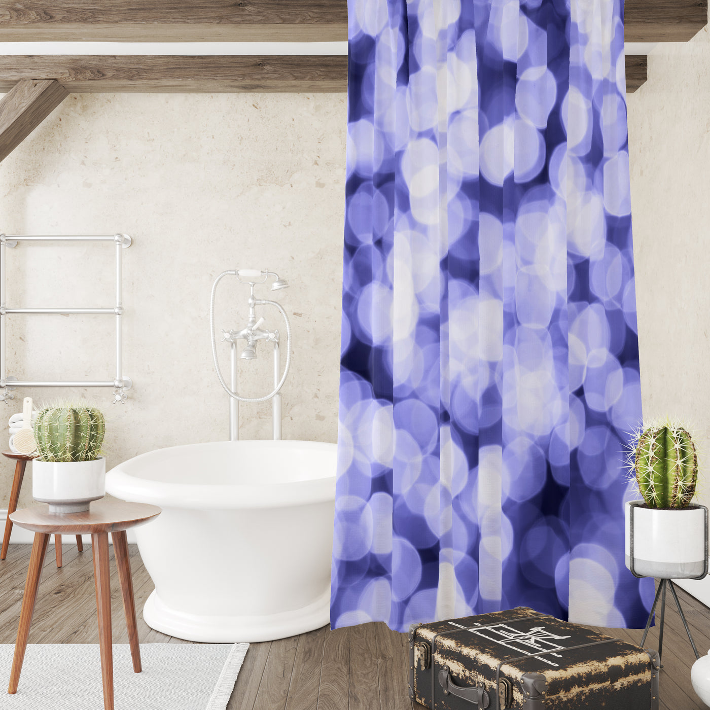 Floral Shower Curtain Purple Shower Curtains for Bathroom Pretty